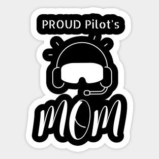 Proud Pilot's Mom Sticker